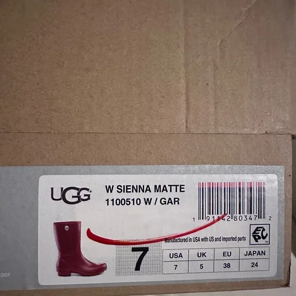 UGG Maroon Waterproof Boots - Picture 5 of 5